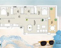 Obra nueva - Apartamento / piso - La Manga del Mar Menor